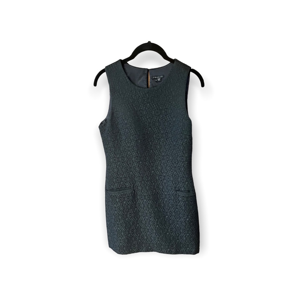 Theory textured black dress